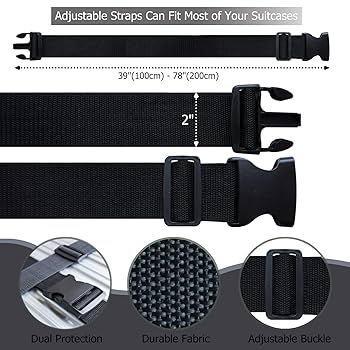 Amazon.com: 2 PCS Luggage Strap 78